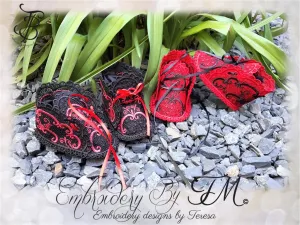 Baby Booties No. 56/ 4x4 hoop or 5x7 hoop
