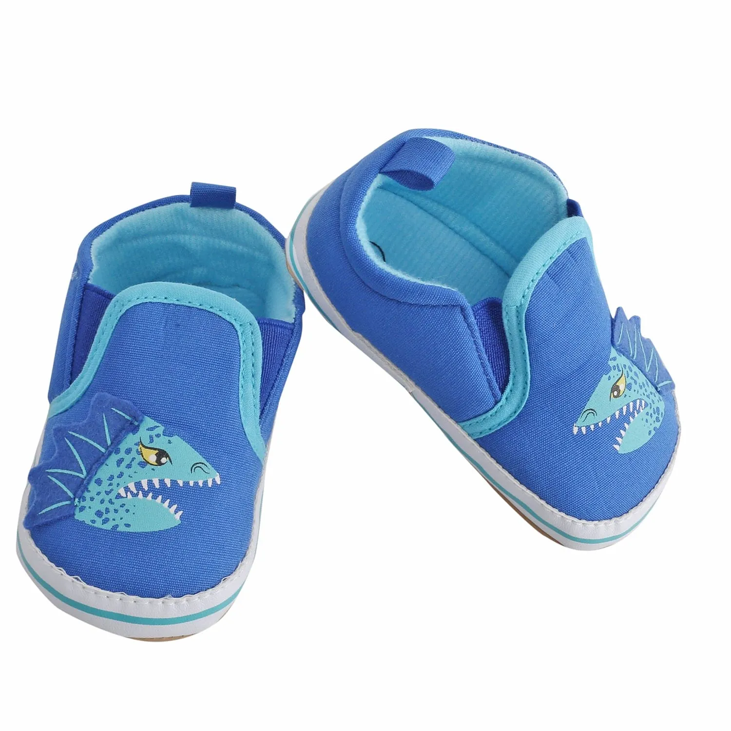 Baby Moo Monster Blue Slip-On Booties