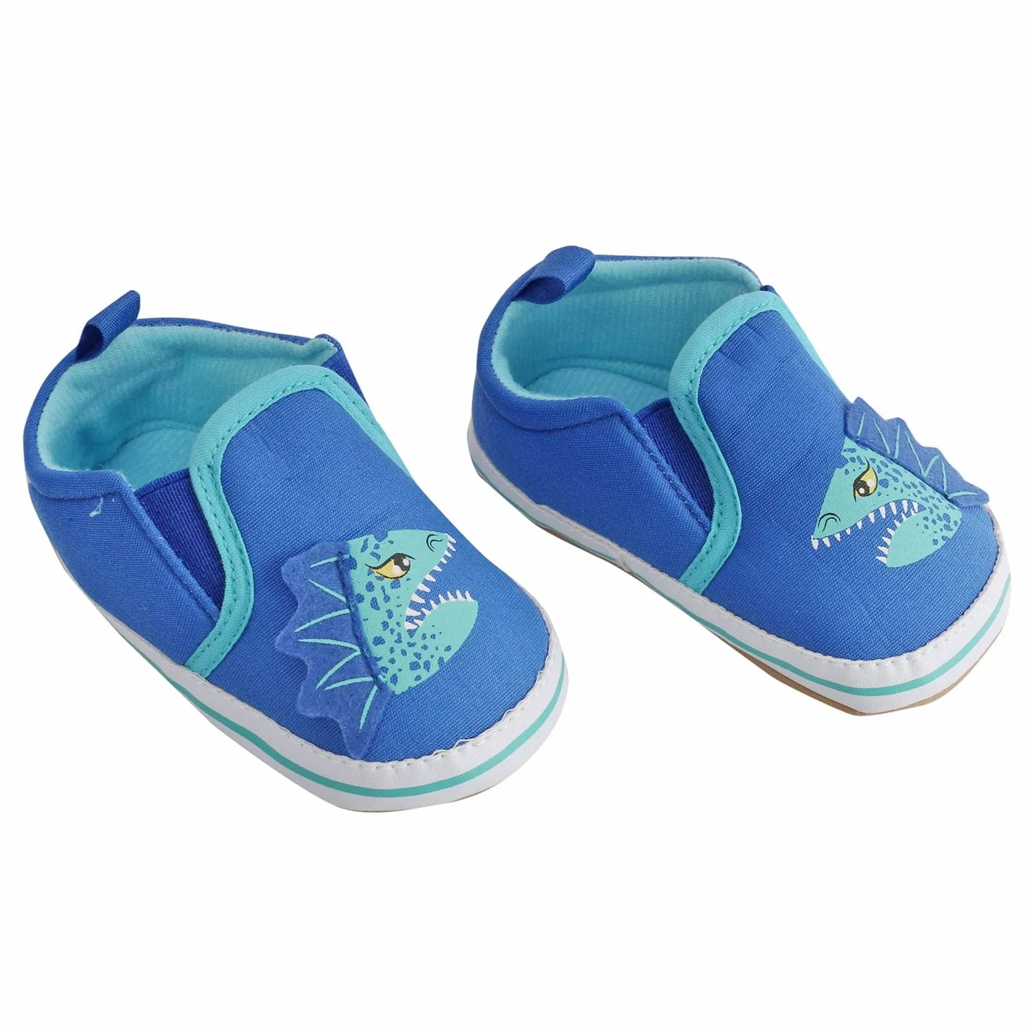 Baby Moo Monster Blue Slip-On Booties