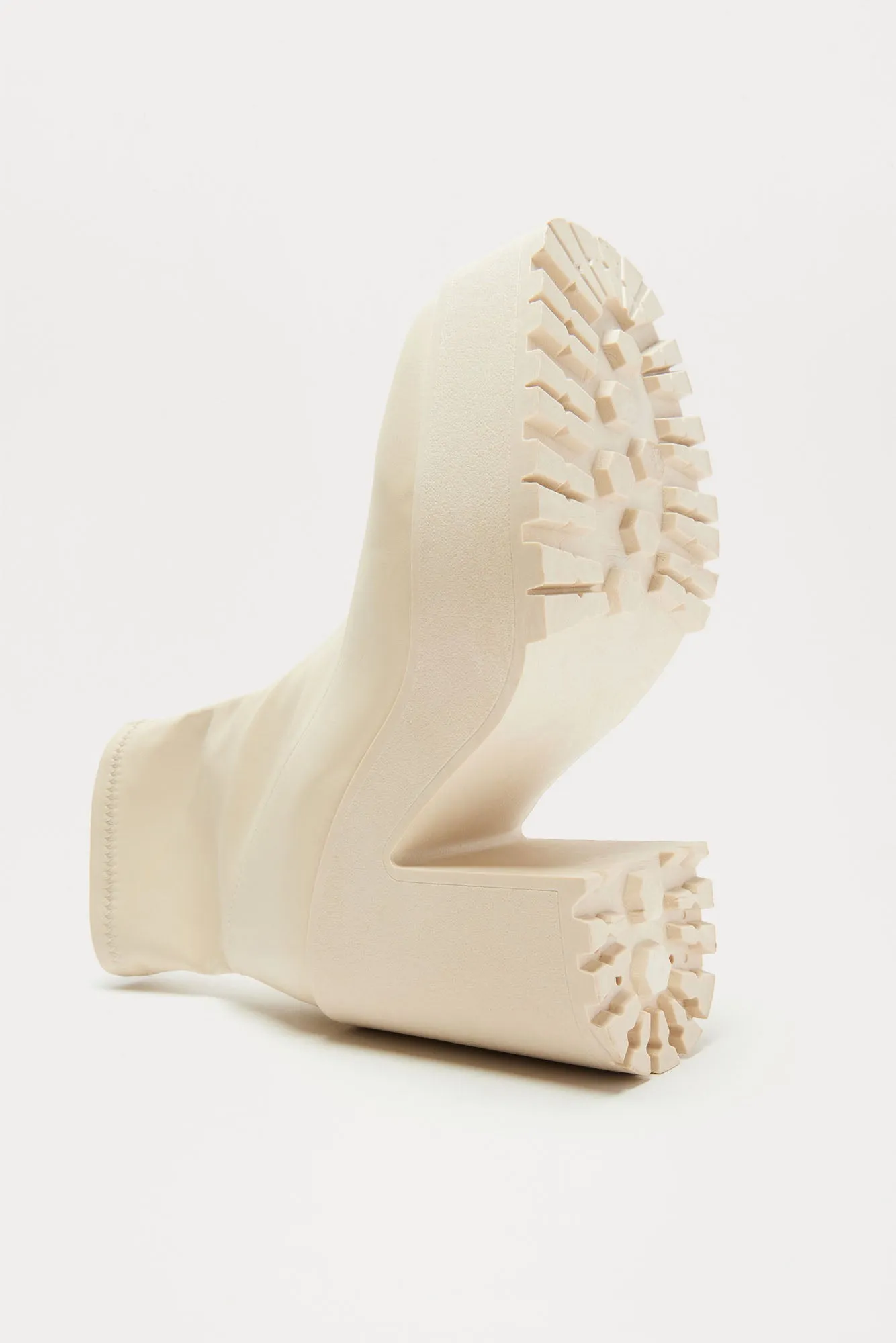 Baylor Platform Booties - Cream