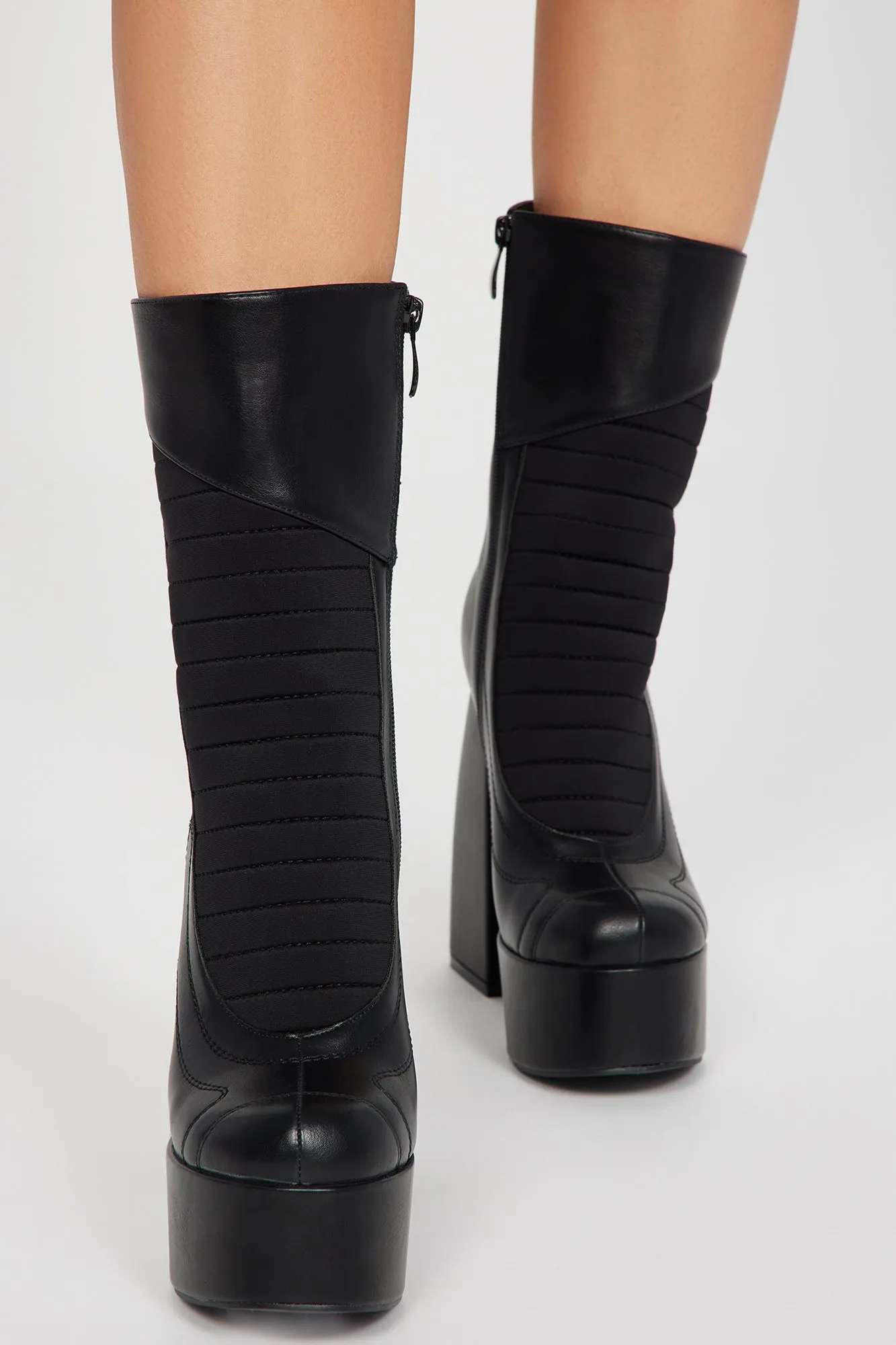 Best Kept Secret Platform Booties - Black