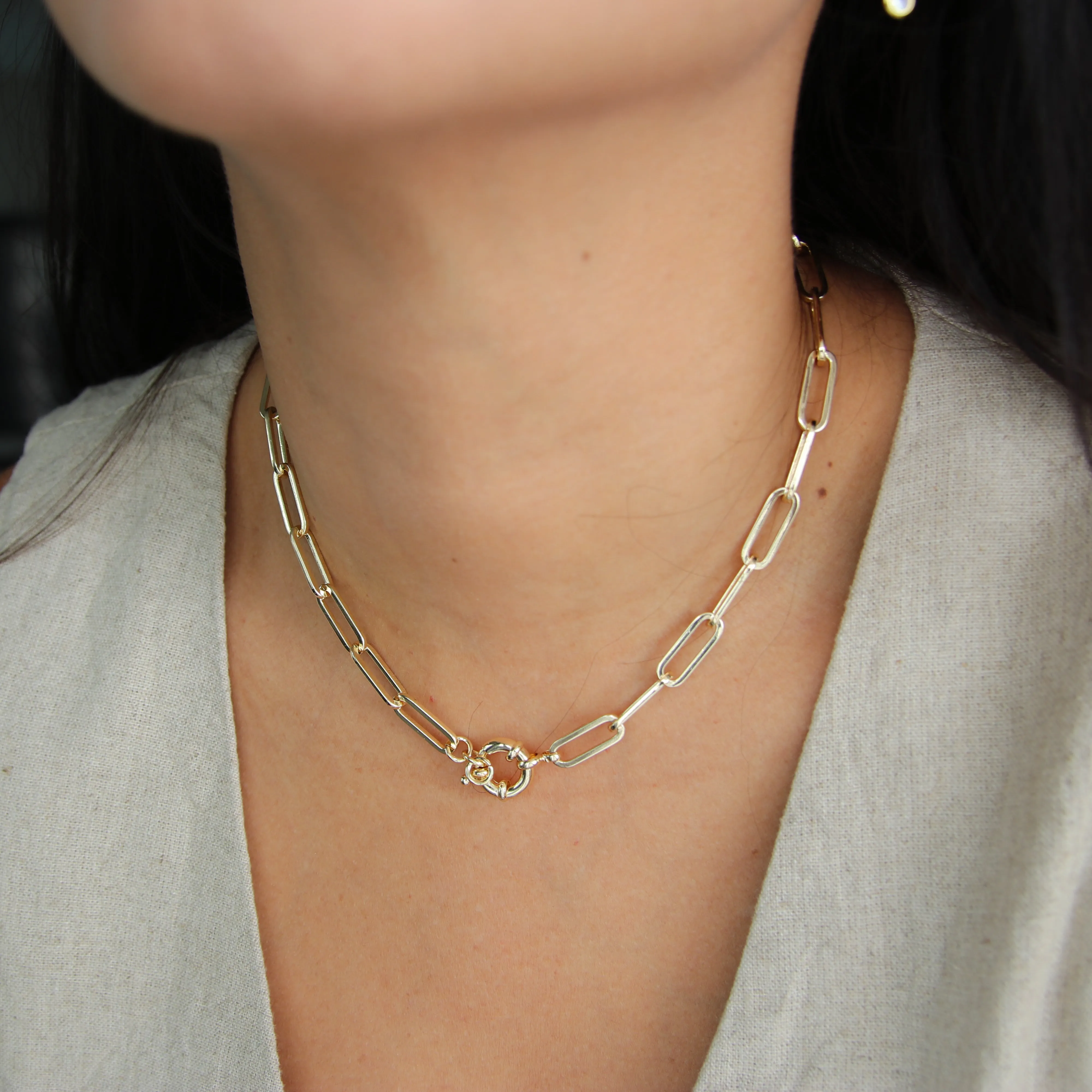 Chunky Chain Link Necklace
