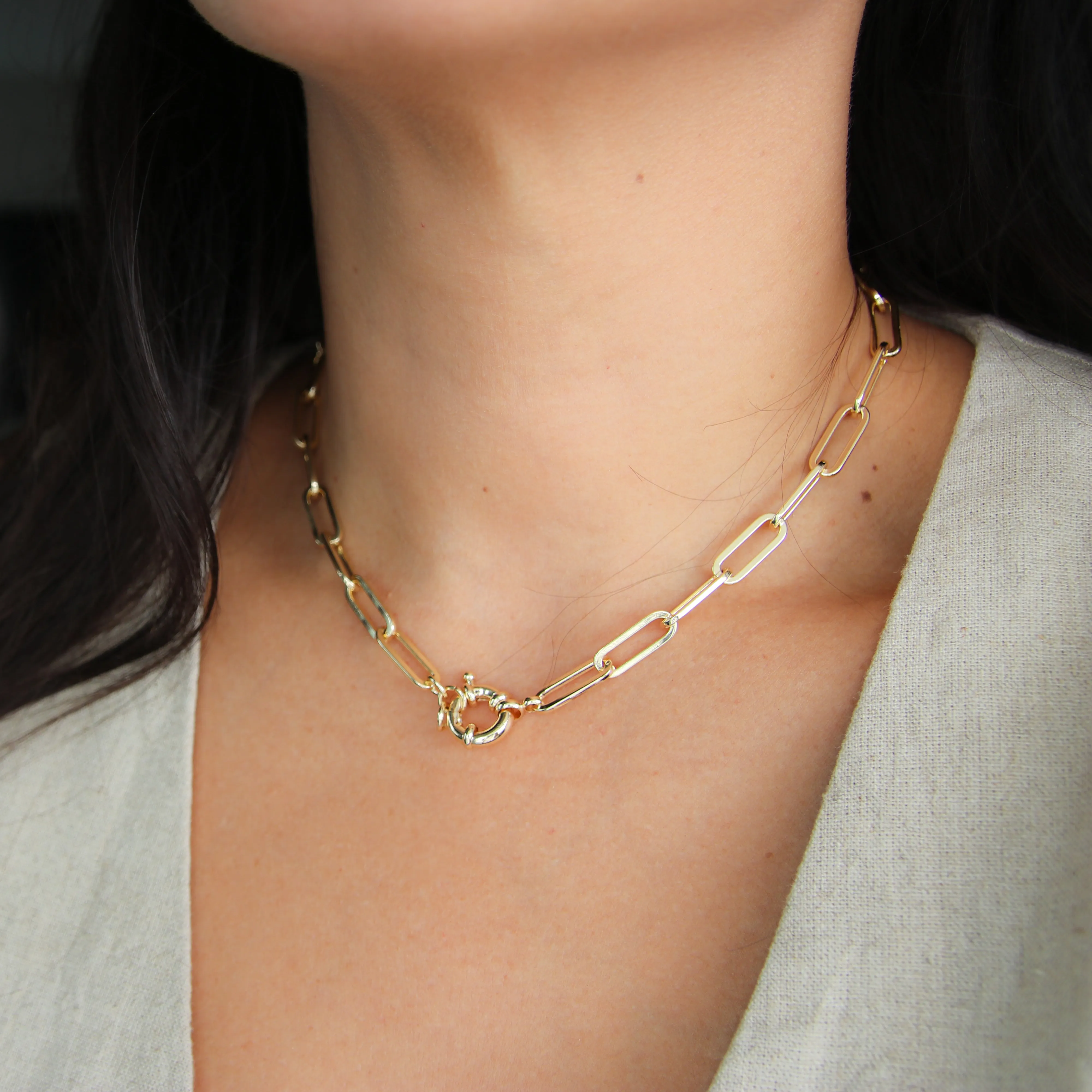 Chunky Chain Link Necklace