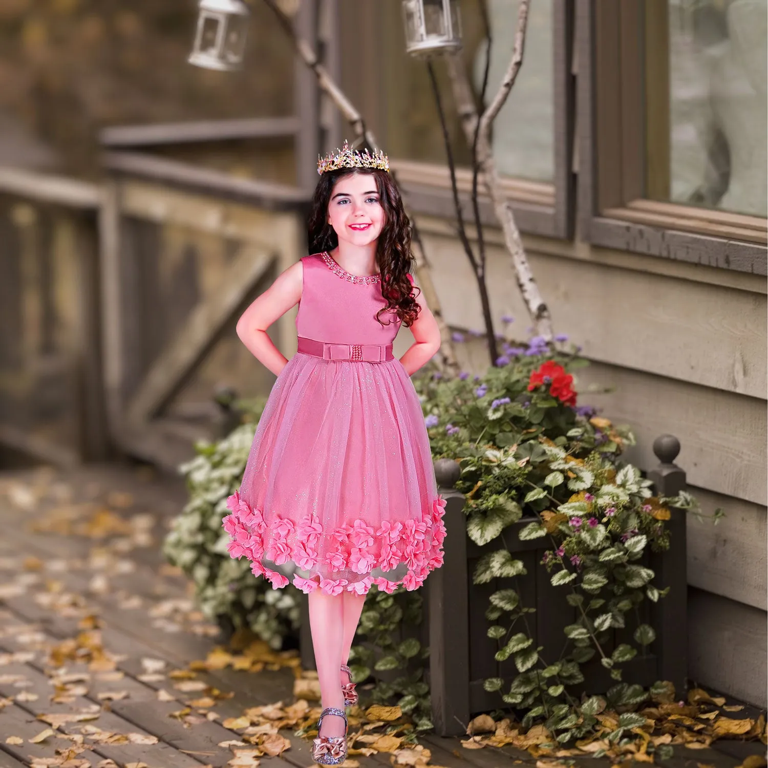 Francesa Dress - Valentine Pink