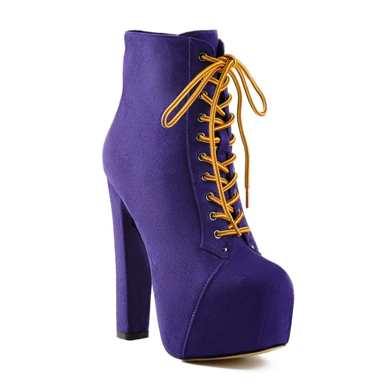 High Block Heel Booties