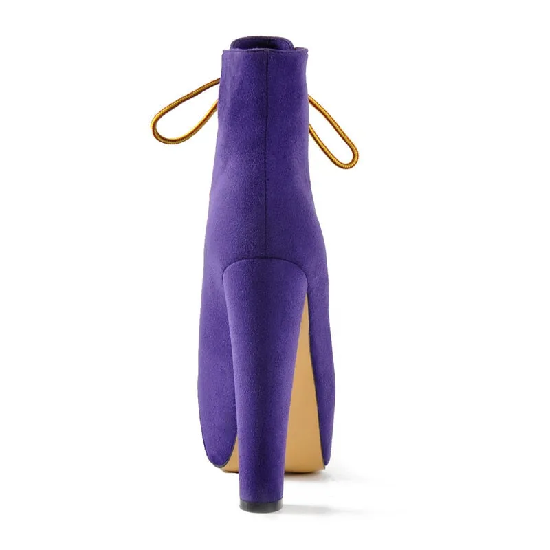 High Block Heel Booties