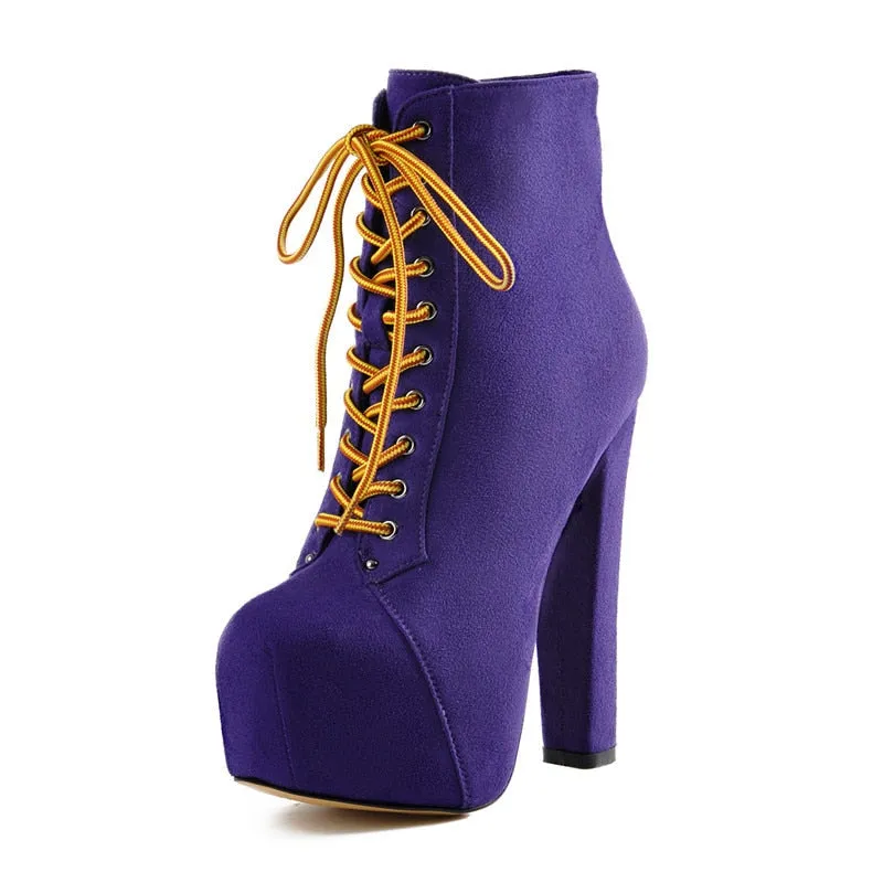 High Block Heel Booties