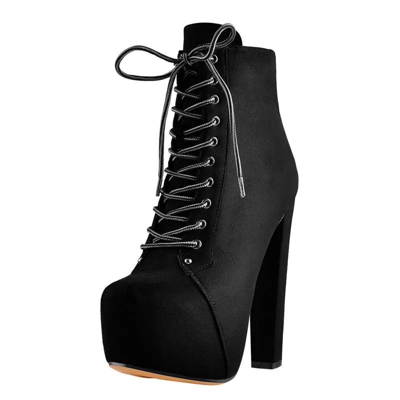 High Block Heel Booties