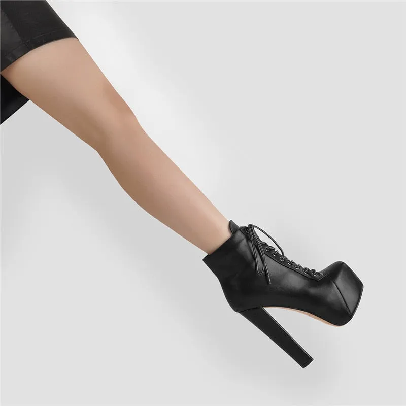 High Block Heel Booties