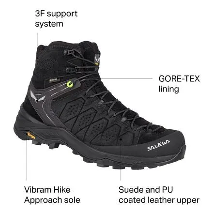 Hiking boots Alp Trainer 2 Mid GTX men's Salewa, black