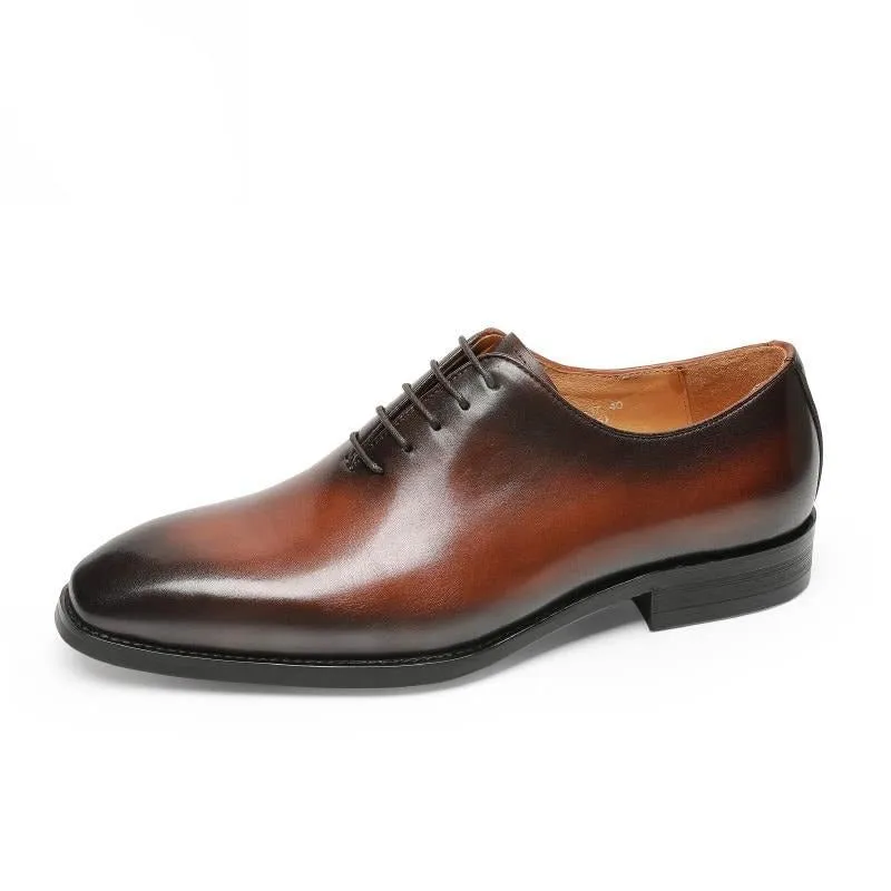 LaceLux Exotic Lace-Up Oxford Dress Shoes