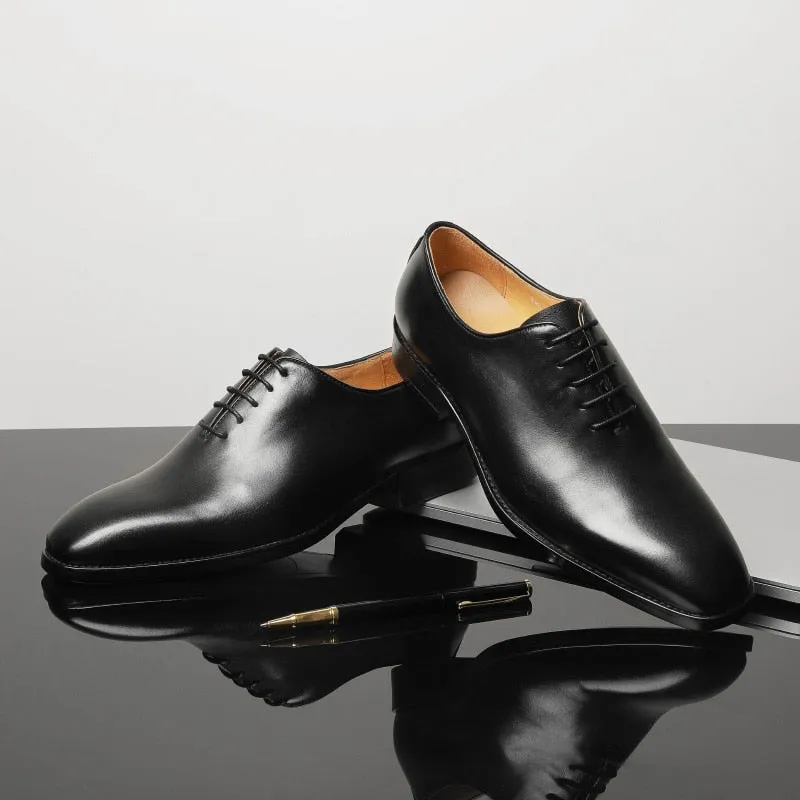 LaceLux Exotic Lace-Up Oxford Dress Shoes