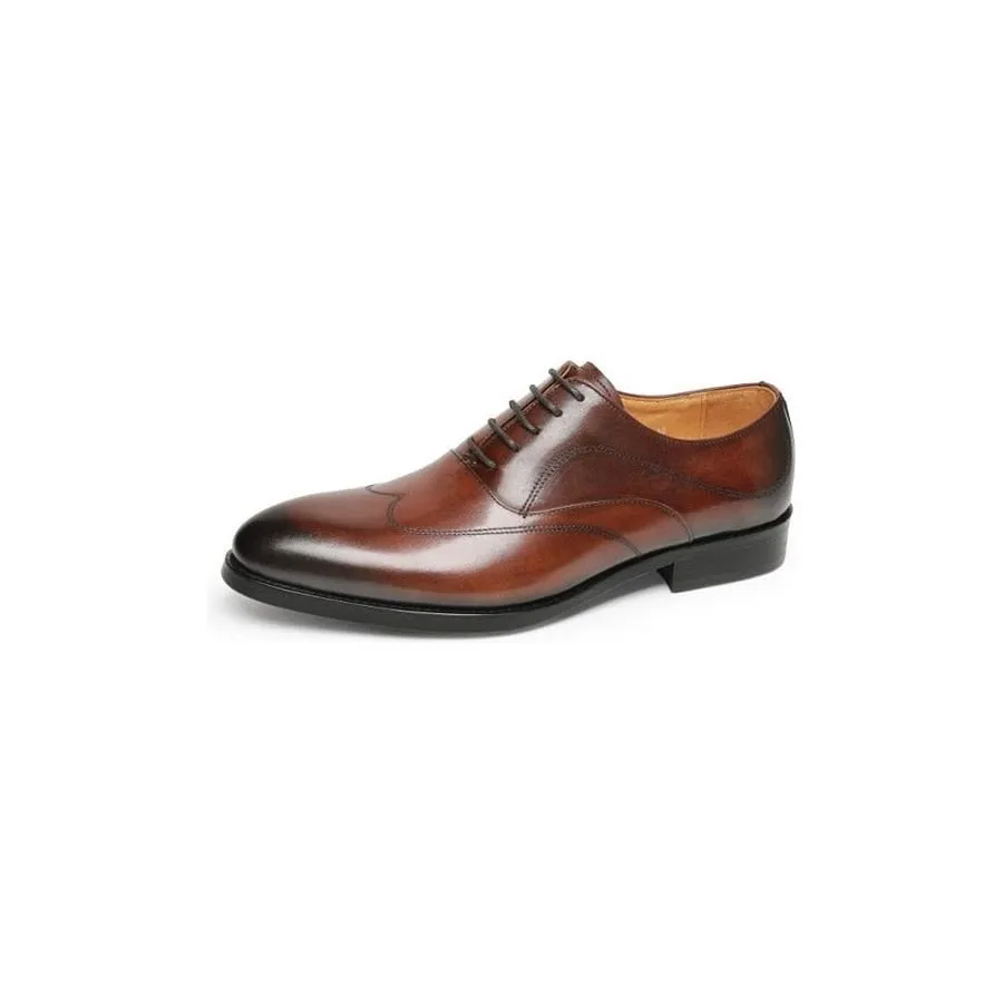 LaceLux Exotic Lace-Up Oxford Dress Shoes