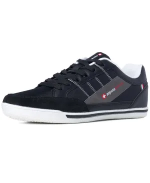 Men's Retro Fashion Tennis Sneakers Casual Sports Shoes Alpine Swiss black