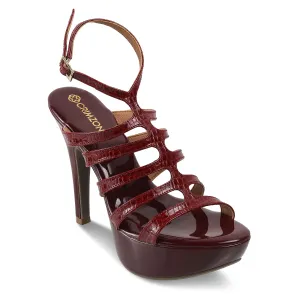 SCARLETT- BURGUNDY STILETTOS