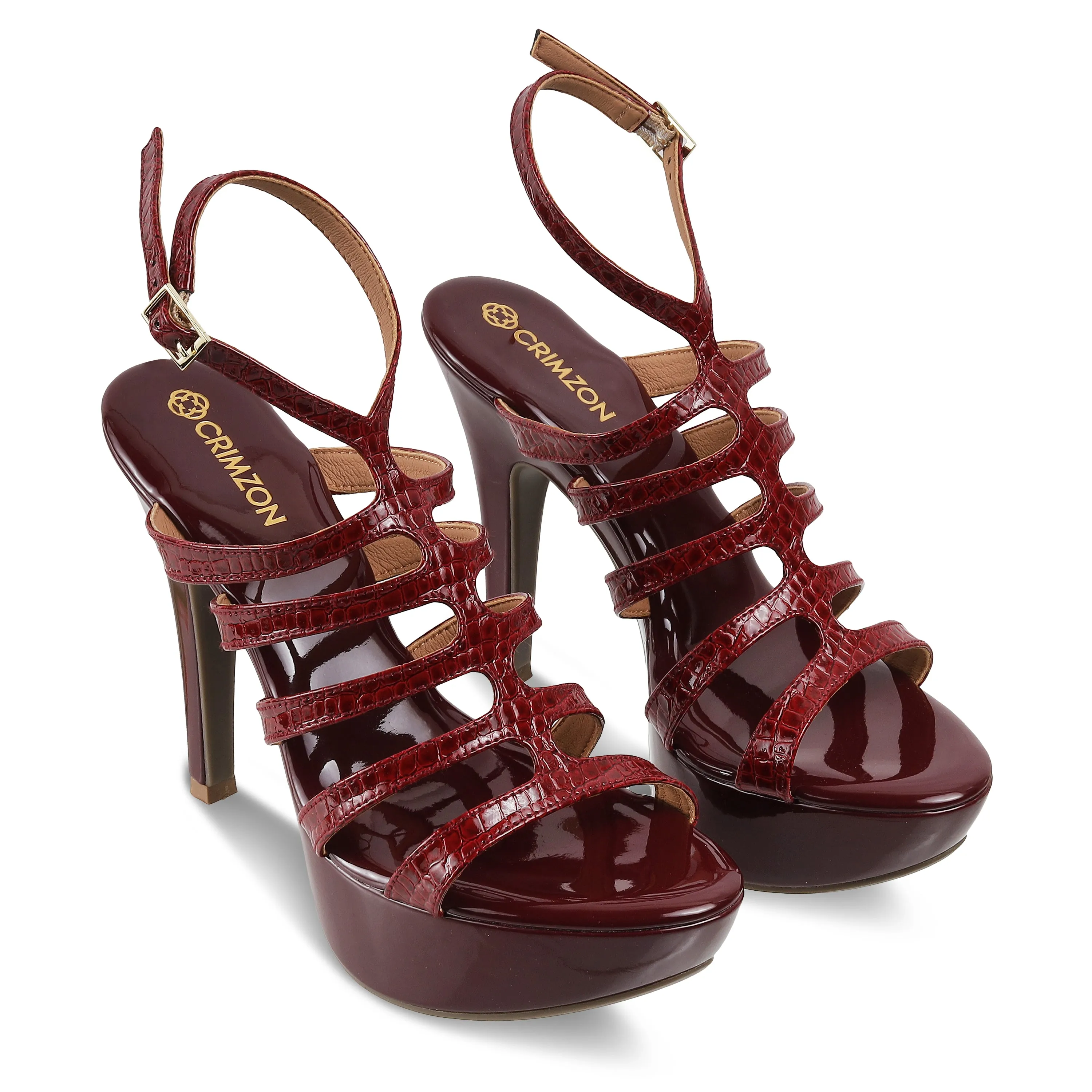 SCARLETT- BURGUNDY STILETTOS