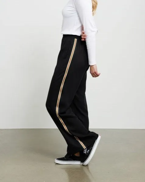 Taylor Pant - Black/Latte Stripe