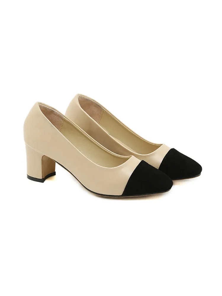 Toleet Chunky Heel Pointy Toe Slingback Sandals