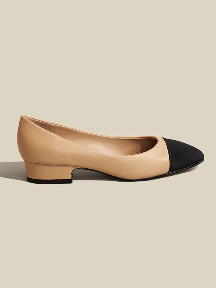 Toleet Chunky Heel Pointy Toe Slingback Sandals