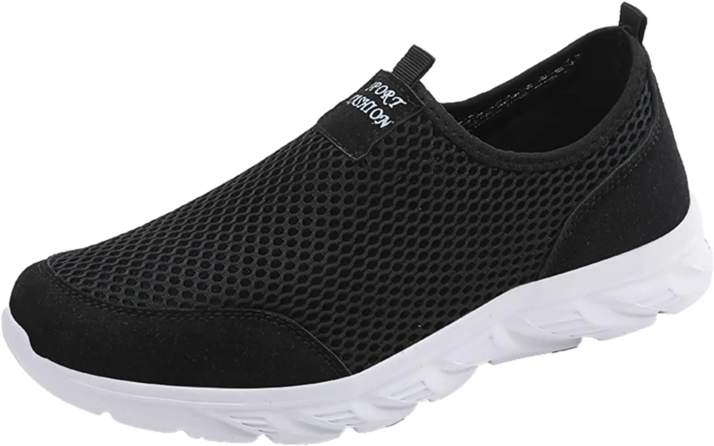 Women's Loafer Flat Slip On Sneakers Women Wide Width Mens Casual Shoes Women's Wide Loafers Loafers for Women Wide Platform Sneakers for Women Black