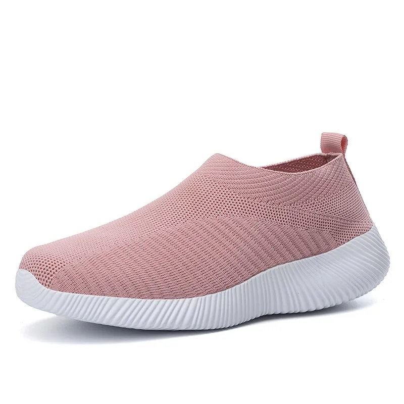Women's mesh fabric lightweight platform tennis sneakers