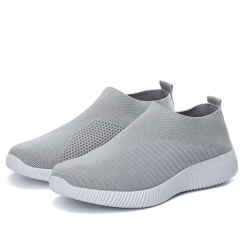 Women's mesh fabric lightweight platform tennis sneakers