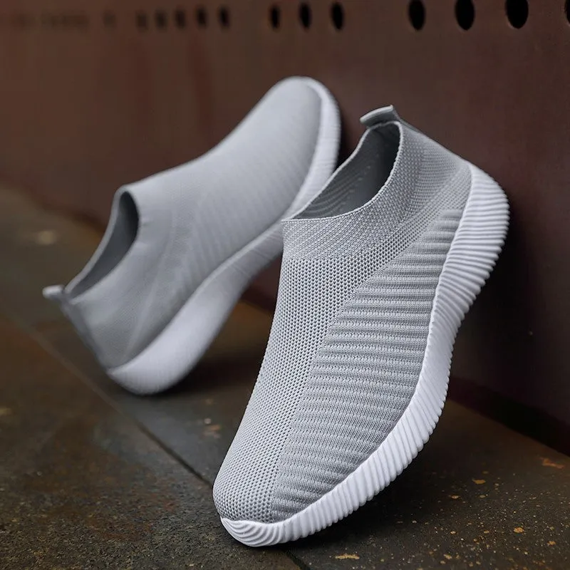 Women's mesh fabric lightweight platform tennis sneakers