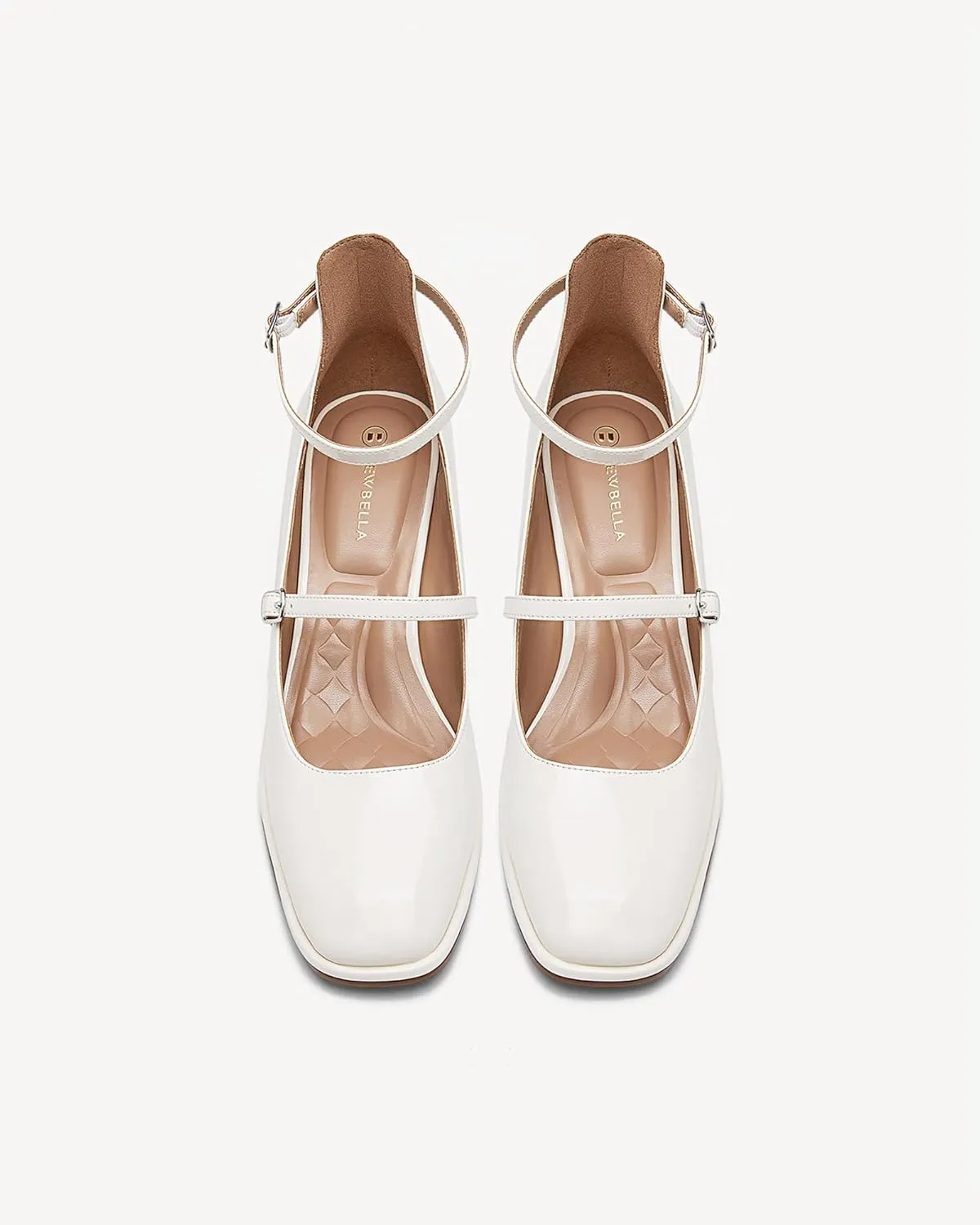 Women's Vintage Patent Chunky Heeled Mary Jane Pumps