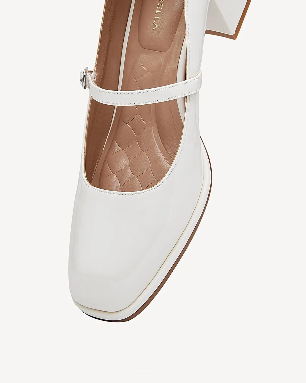 Women's Vintage Patent Chunky Heeled Mary Jane Pumps